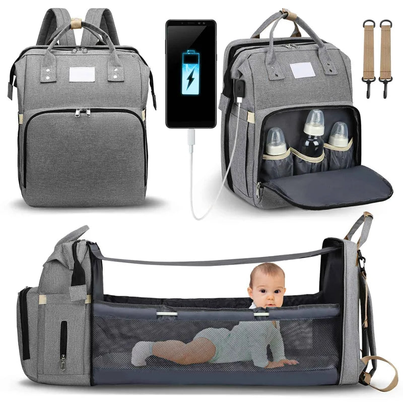 BubbaBliss™️ Travel Backpack-Crib